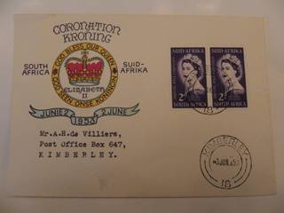 Union (1953) Coronation of QE 2 Illustrated FDC