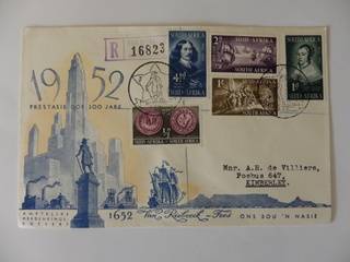 Union (1952) Tercentenary of Jan van Riebeeck Illustrated FDC