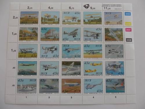 RSA 5.23 (1993) - Aviation in SA Mint Sheet