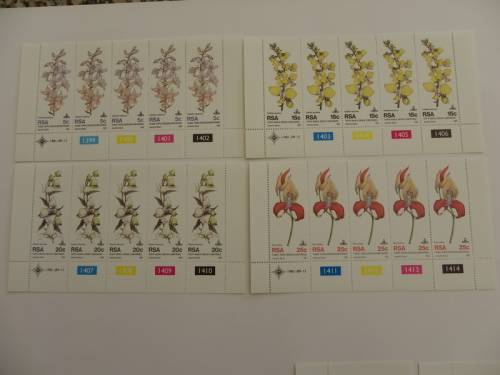 RSA 3.32 (1981) - 10th World Orchids Conference Mint Control Block Set
