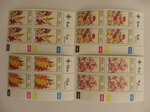 RSA 4.13 (1985) - Floral Emigrants Mint Control Block Set