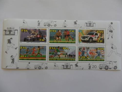 RSA S17.1 (1992) - Sport in SA Mint Miniature Sheet