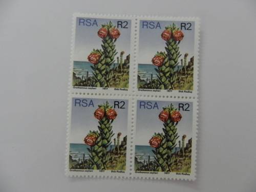 RSA 3rd Definitive Series (1977) - Proteas R2 Mint Block of 4 Stamps