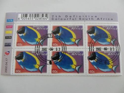 RSA 7th Series (2000) - Fauna & Flora 60c CTO Cancelled Control Block