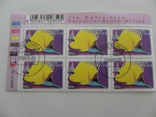 RSA 7th Series (2000) - Fauna & Flora 90c CTO Cancelled Control Block