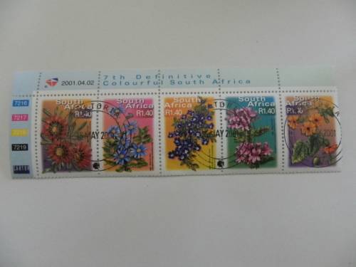 RSA 7th Series (2000) - Fauna & Flora R1-40 CTO Cancelled Control Block