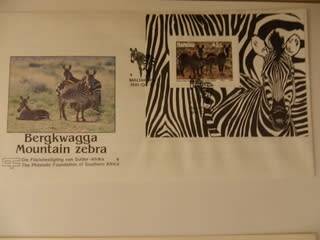 Namibia Foundation No 6 (1991) - Mountain Zebra Illustrated FDC