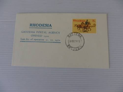 Rhodesia (1970) - Opening of Gadzema Post Office Illustrated FDC