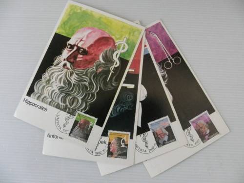 Transkei 1.27 (1982) - Heroes of the Medicine (1st Series) Scarce Limited Edition  Postcard Set