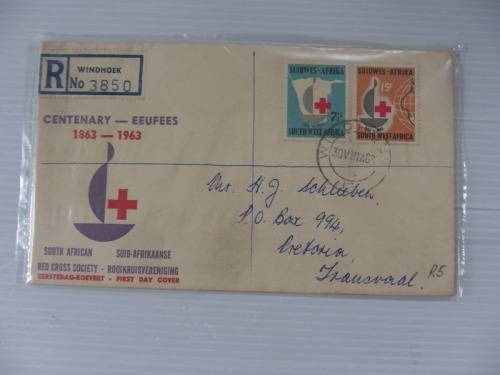 SWA (1963) - Red Cross Centenary Illustrated FDC