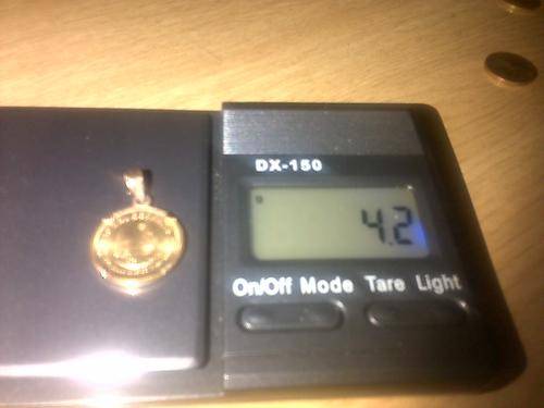 1991- 1/10th Krugerrand in Pendant