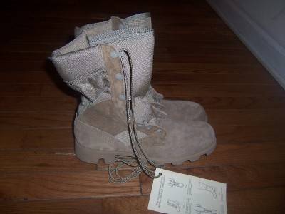 NEW Combat Boots Tan Official US Military Issue Size 10 Narrow