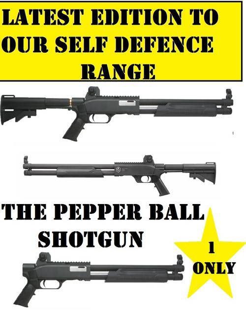 FIRST EVER PEPPER BALL CO2 SHOTGUN FULL METAL PUMP ACTION