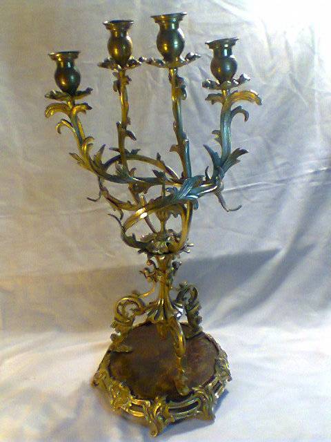 Family Inherited Item's. A Special Large & Extra Heavy "ITALY" Marble base Candlestick.