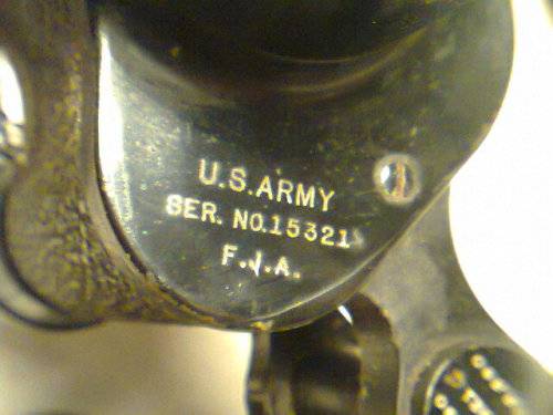 WW 11 USA Army Field Binocs made by Rochester. A Estate auction of old Skipper from Durban Harbour.