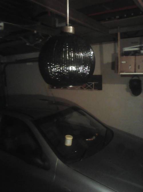 1950 vintage Art Deco style Retro ribbed frosted lush Green ball shaped heavy glass ceiling lamp.