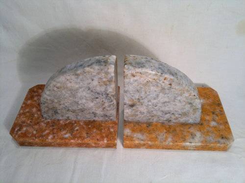 Vintage 1950's heavy solid Marble Head bookends.Ideal for executives office.Heavy & Clean.