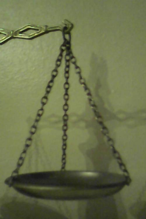 A Rare Vintage  ` Balance Scales of Justice `  Green Onyx and Brass. Size:300mm Tall. In good order.