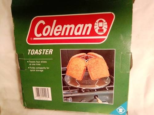 A Ex SAP Canadian `Colman` lamp Mft 1973 and a 4 slice Toaster. In good condition for its age.