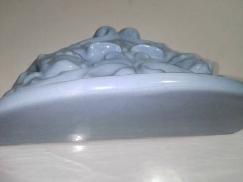 Light Blue Cherub porcelain wall scone and Royal Vermont porcelain Vase.