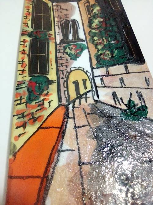 A Vintage 1950`s Sam Repubblica Di San Marino Midcentury Ceramic Handmade wall Plate.