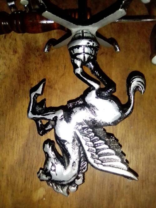 3 Bar Items: Soda Pump Fire Hydrant, Clear Ice Crusher, Old Knight Bar Accessories
