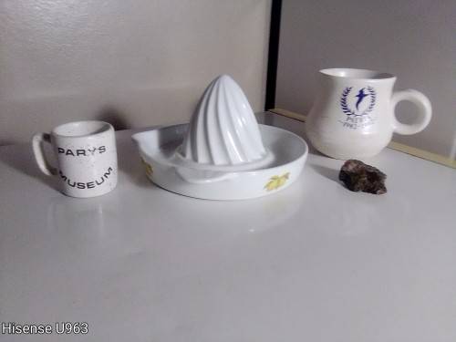 Fool`s Gold, Margret Roberts/Woolworths Lemon squeezer, Parys Museum Cup, Pretoria 1982-1992 Cup