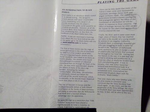 MAKE ME AN OFFER on Vintage PC Game ` Black Dahlia ` 8 CD`s by Dennis Hopper.