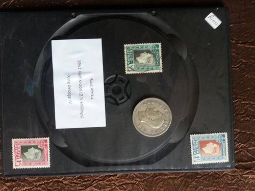 Half Crown 1952 with rare stams as per image