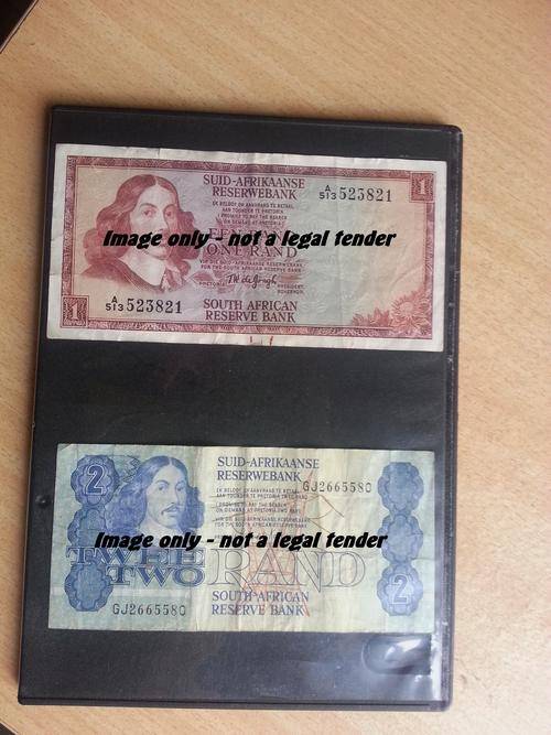 R1 and R2 Notes , Gerhard de Kock and TW de Jongh - A Series R1 note