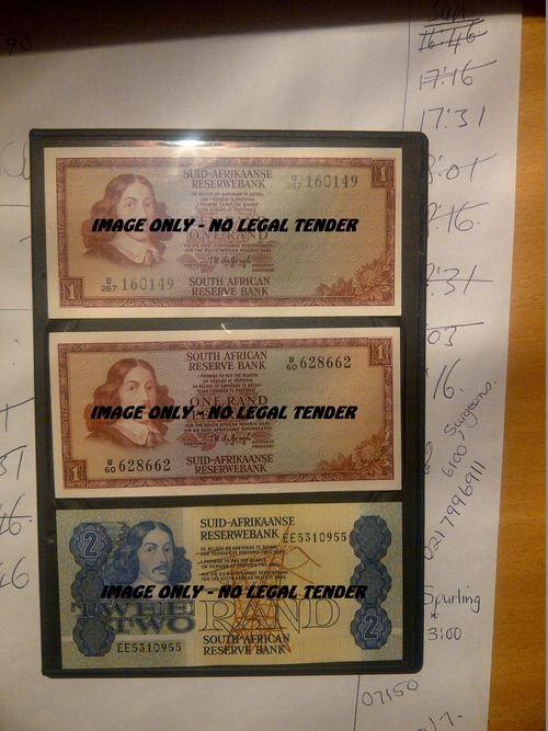 TW de Jongh R1 Notes(2) 1 x Gerhard de Kock R2 note - all new
