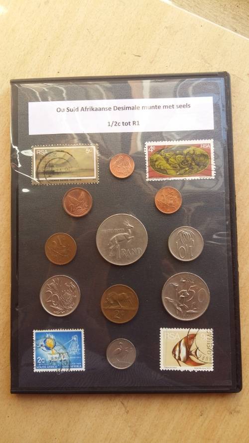 Old South African Currency : 1/2c to R1 , Various Dates