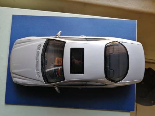 Mercedes-Benz CL Coupe model 1:18 on stone slate