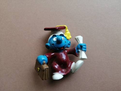 Rare Student Smurf - No Brand in great condition