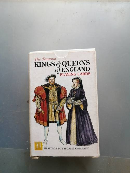 The Famous Kings and Queens of England Playing cards in brand new condition