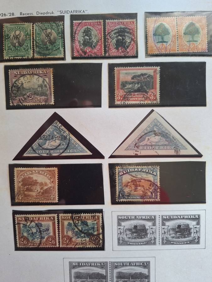 14 x Old South African Union stamps 1926 to 1928