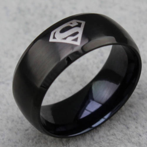 stainless steel ring for men - superman ring