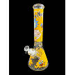 LARGE 50 CM  RICK and MORTY STYLE GLASS WATER/ICE BEAKERSTYLE  BONG ULTRA THICK !1
