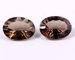 Natural Mined oval  smoke  Quartz  4.1 x 6.1mm 0.300 - 0.500cts