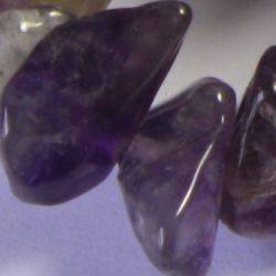 Natural Amethyst Tumble stones beads 8x3mm, 7x3mm, 5x1mm