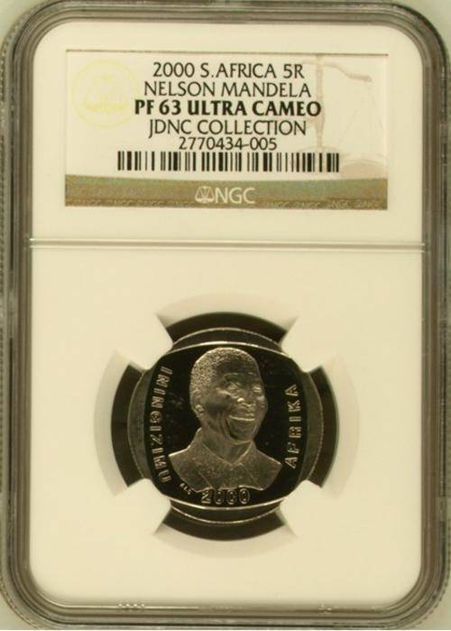 2000 Mandela R5 PF63 Ultra Cameo !! Only 513 Graded PF63UC !!!!