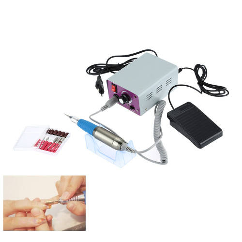 Fina MM-25000 Manicure Pedicure Set - Grey + Purple (EU Plug / 110~220V / Cable-139cm)