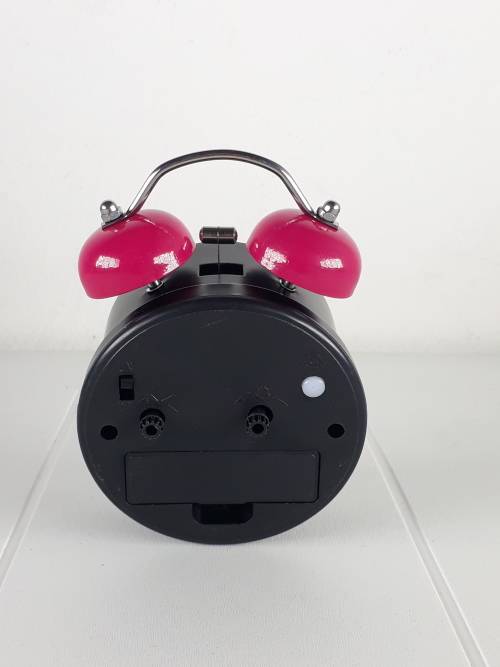 PINK AND BLACK ALARM CLOCK