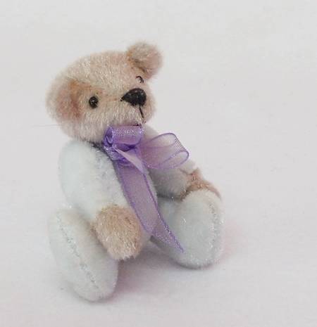 Pale Blue Miniature Teddy Bear