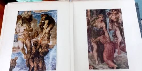 Michelangelo ` The last Judgment` -  Art treasures of the World book with 16 colour prints 1955