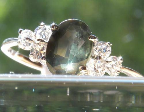 925 Sterling silver A-grade natural Sapphire ring