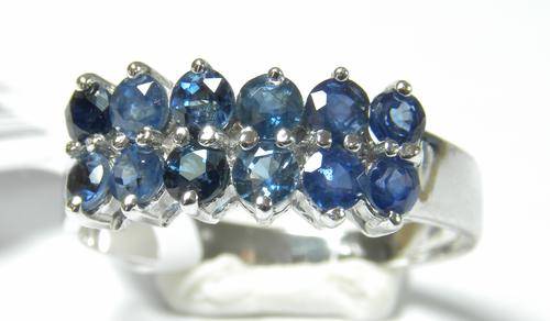 925 Sterling Silver A-grade natural Sapphire