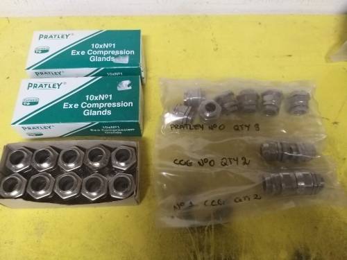Cable Glands, Shrouds and Shrinkable Boots.  All unused.