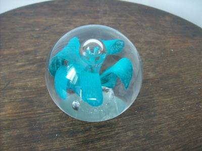 PAPERWEIGHT/DUMP.  GLASS.
