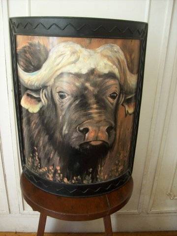 FIRE SGREEN WILD ANIMAL BUFFALO